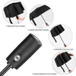 logo automatic windproof compact folding umbrella