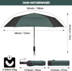 54 inch windproof compact oversized golf umbrella