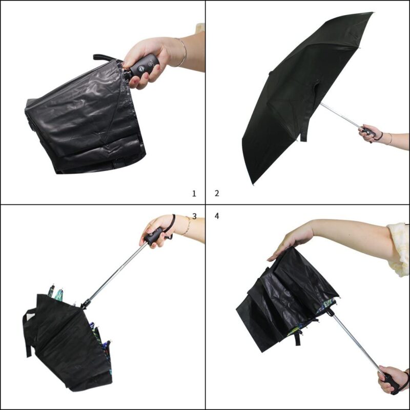 yzgo van gogh automatic uv protection compact folding umbrella