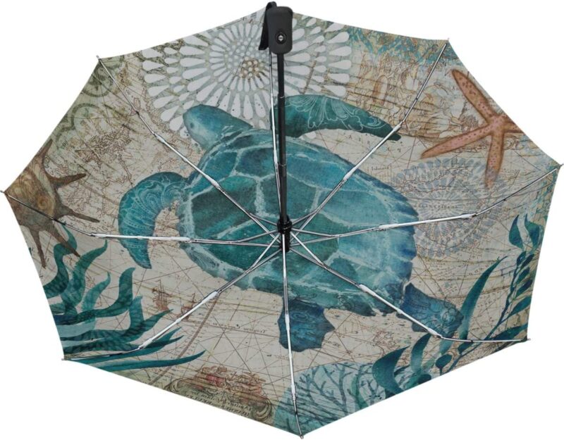 logo auto open close uv protection parasol