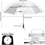 62 inch automatic uv protection portable oversized golf umbrella