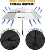 62 inch automatic uv protection portable oversized golf umbrella