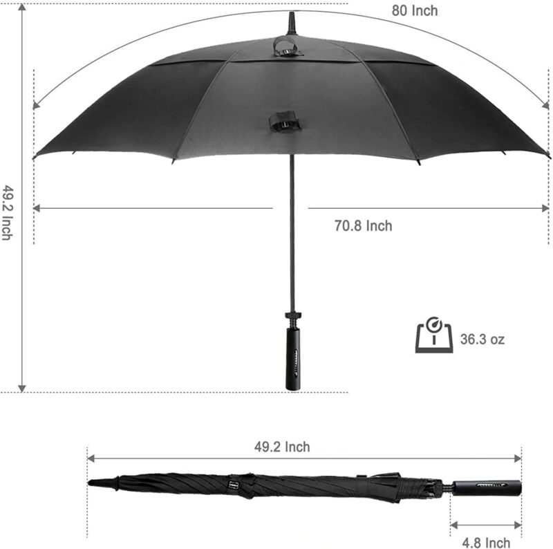 80 inch windproof oversized golf umbrella