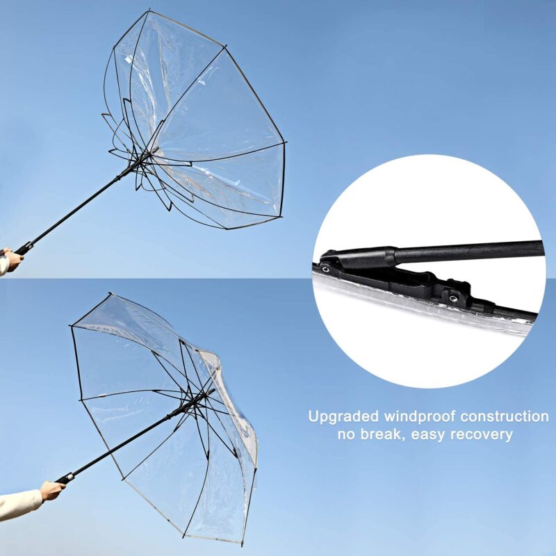 62 inch automatic oversized clear golf umbrella