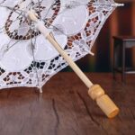 lace umbrella wedding bridal parasol dance romantic umbrella performance props 2pcs 30cm for women girl bridesmaid brid