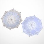 lace umbrella wedding bridal parasol dance romantic umbrella performance props 2pcs 30cm for women girl bridesmaid brid