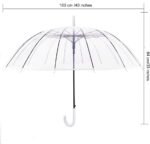 automatic windproof oversized clear wedding umbrella