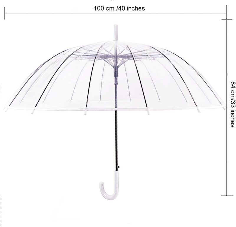 automatic windproof oversized clear wedding umbrella