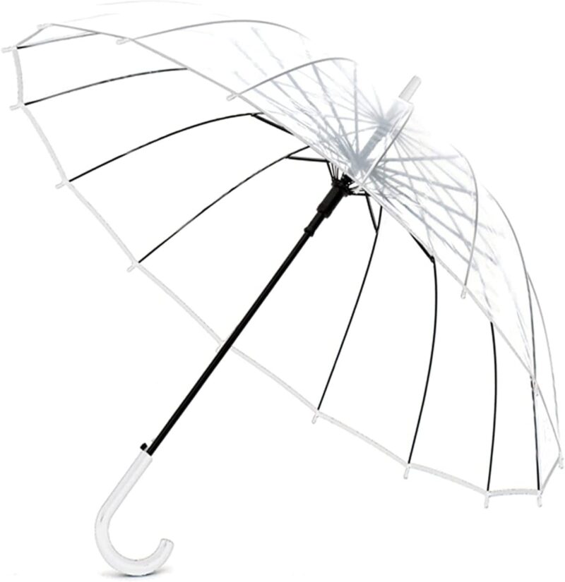 automatic windproof oversized clear wedding umbrella