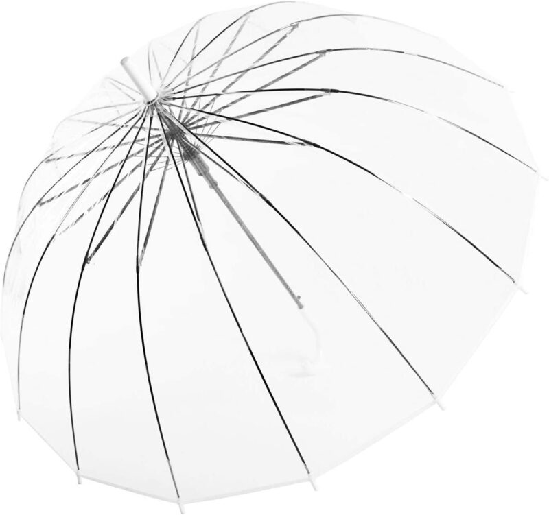 automatic windproof oversized clear wedding umbrella