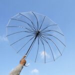 automatic windproof oversized clear wedding umbrella