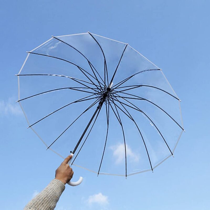 automatic windproof oversized clear wedding umbrella