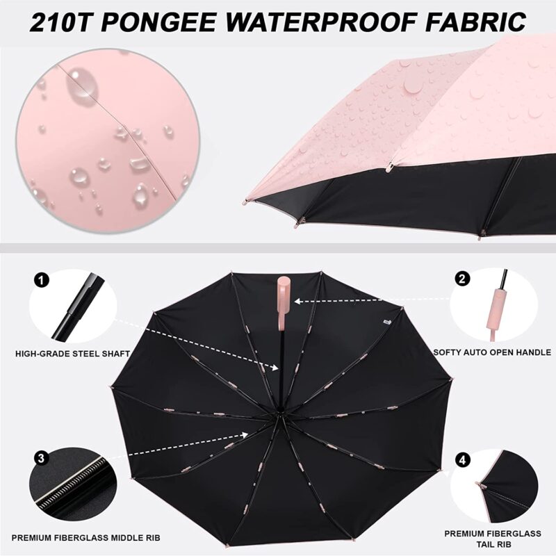 logo portable oversized folding umbrella