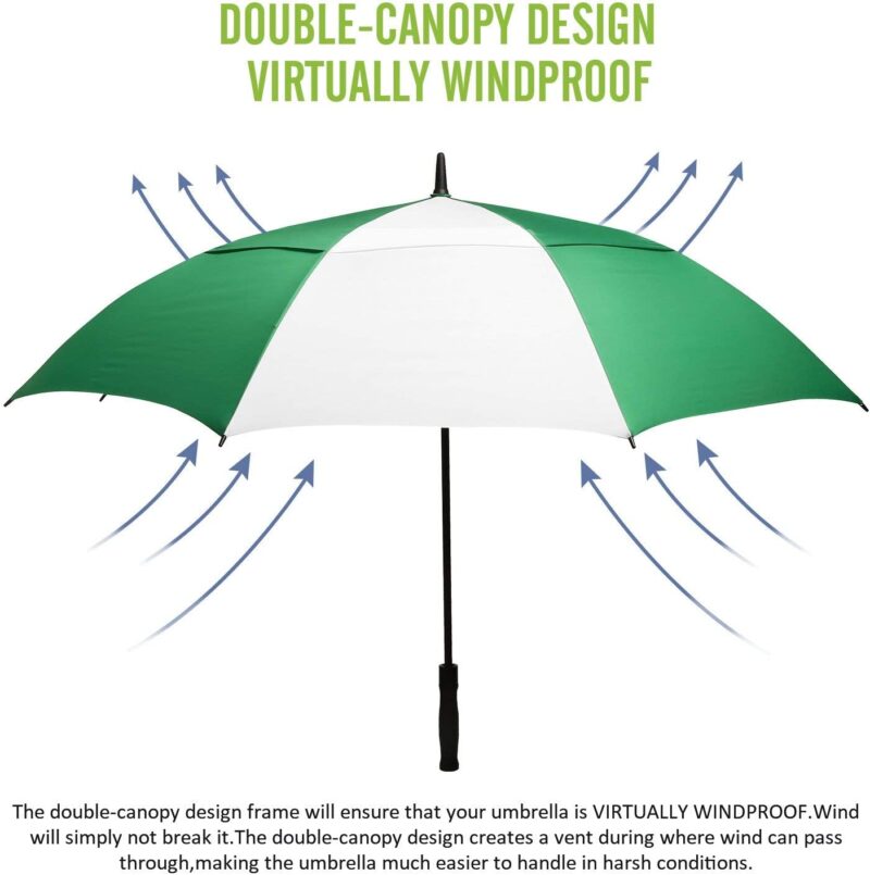 58 inch double canopy oversized golf umbrella