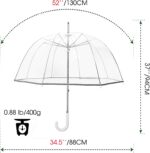 52 inch oversized clear wedding umbrella