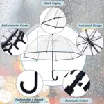 pack of 4 automatic windproof clear bubble umbrella
