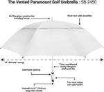 64 inch windproof oversized golf umbrella