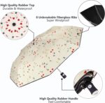 logo auto open close windproof compact folding umbrella