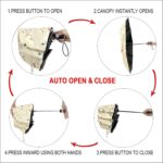 logo auto open close windproof compact folding umbrella