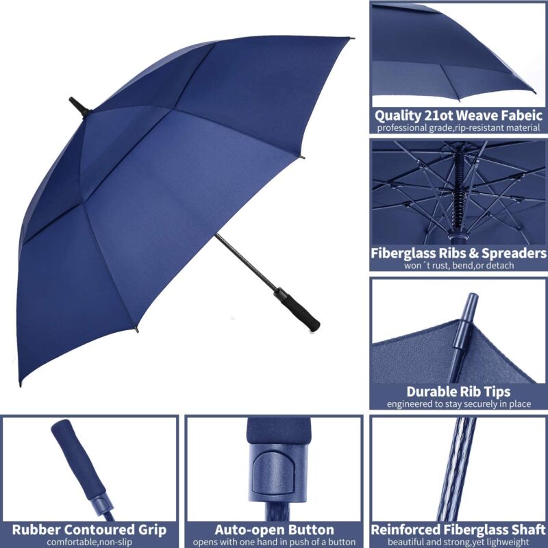pack of 6 62 inch oversized golf umbrella