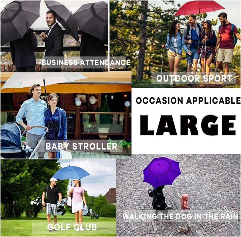pack of 6 62 inch oversized golf umbrella