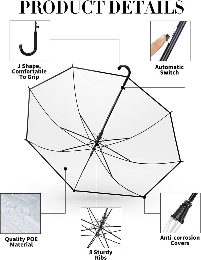 clear wedding umbrella