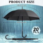 pack of 20 bulk 47 inch automatic windproof oversized umbrella