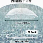 pack of 12 clear wedding umbrella