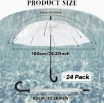 pack of 24 clear wedding umbrella