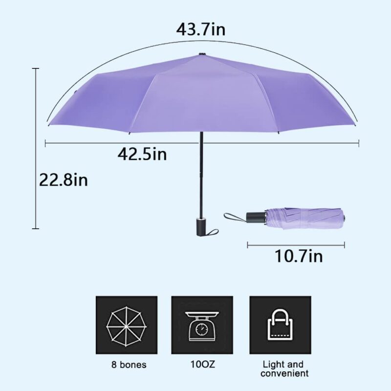 logo windproof compact waterproof parasol