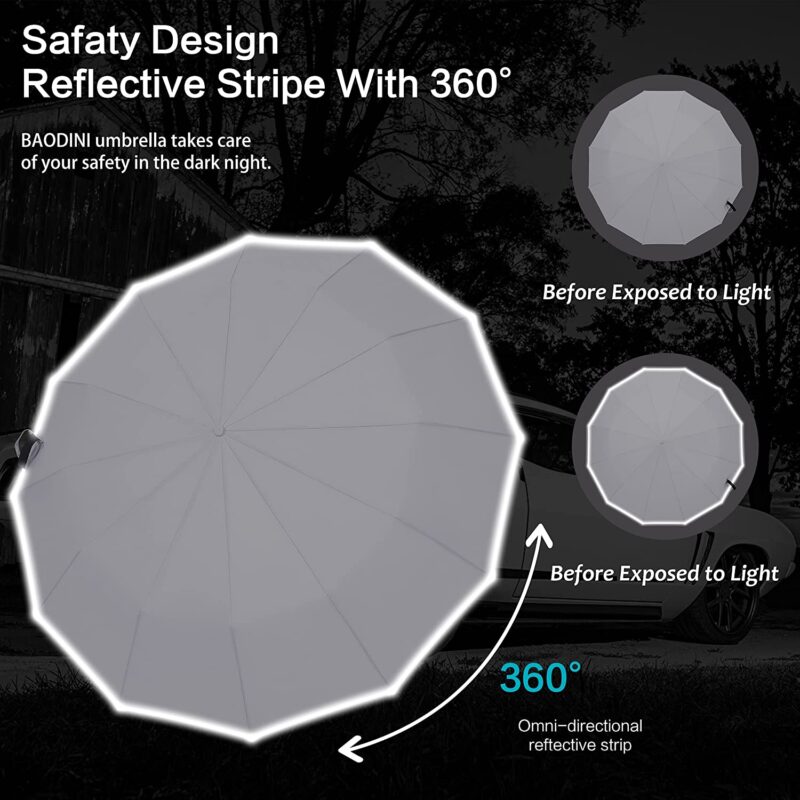 men windproof compact portable umbrella for car