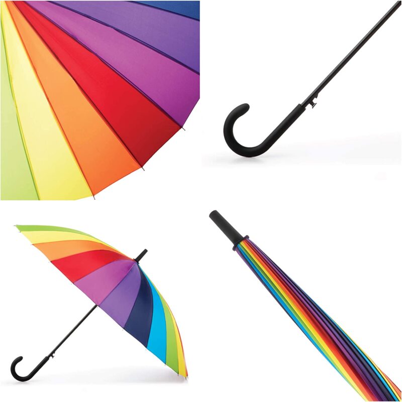 logo automatic oversized parasol