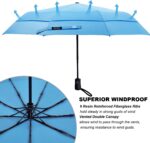 42 inch windproof compact folding umbrella