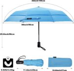 42 inch windproof compact folding umbrella