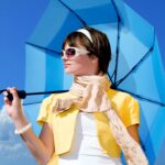 42 inch windproof compact folding umbrella