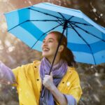 42 inch windproof compact folding umbrella