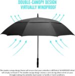 58 inch double canopy oversized golf umbrella