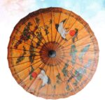 logo waterproof led parasol