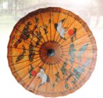 logo waterproof led parasol