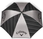 black silver white umbrella