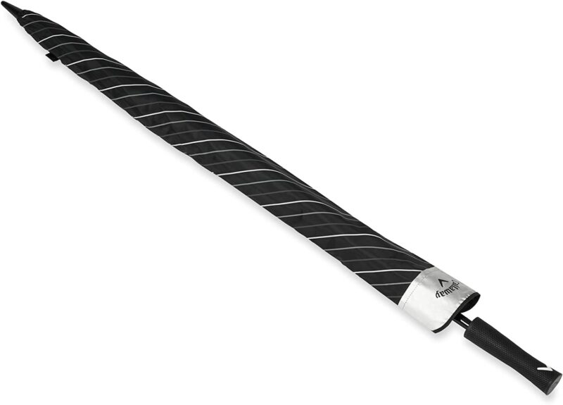 black silver white umbrella