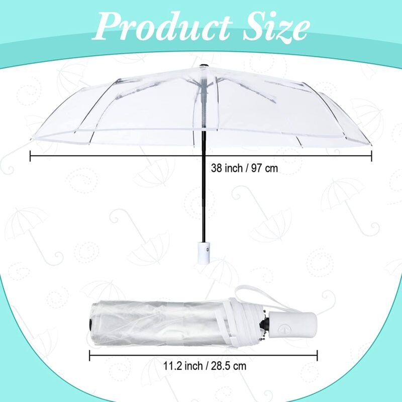 automatic clear wedding umbrella