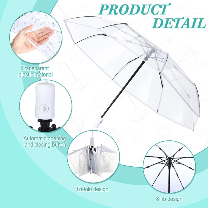 automatic clear wedding umbrella