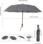 logo windproof compact folding umbrella