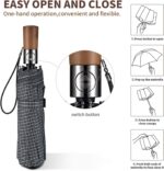 logo windproof compact folding umbrella