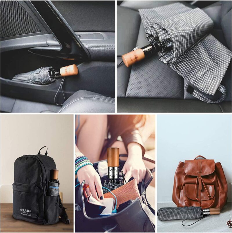 logo windproof compact folding umbrella