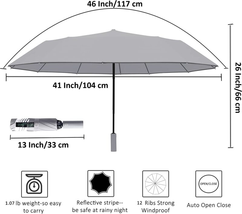 automatic windproof compact oversized umbrella