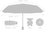 uv protection compact folding umbrella