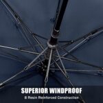 62 inch double canopy portable oversized golf umbrella