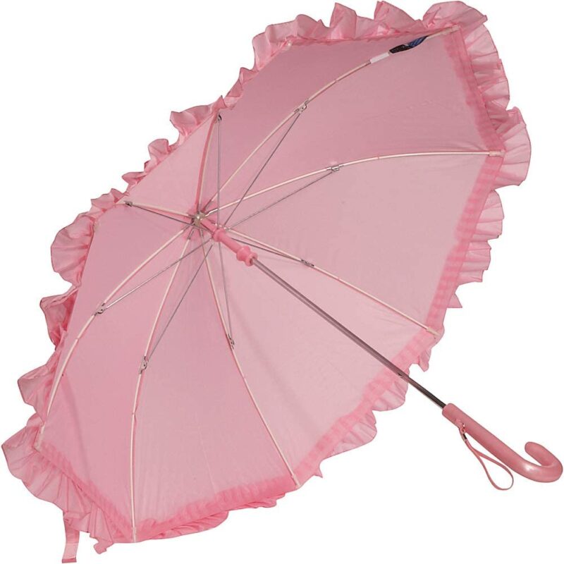 galleria kid s ruffle umbrella pink
